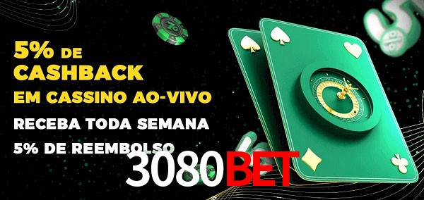 Promoções do cassino ao Vivo 3080bet